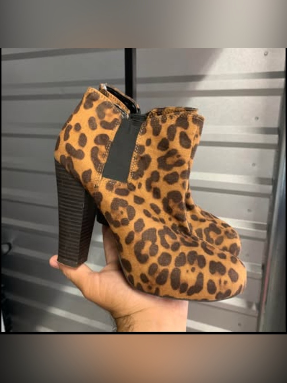 Madden Girl Cheetah Print Booties Women’s Size 7.5